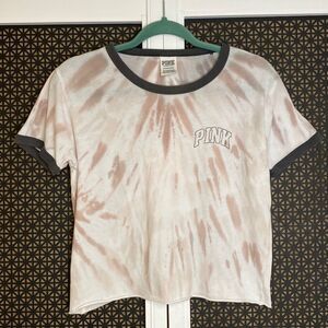 PINK Victorias Secret Short Sleeve Tye Dye Top